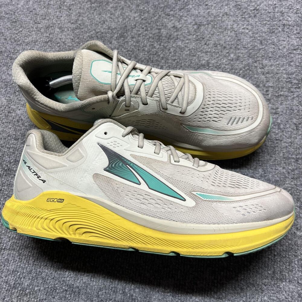 Altra Paradigm 6 Shoes Mens Size 13 Gray Yellow Running Sneakers AL0A5471270